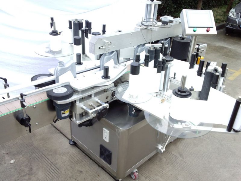 Хятад CE гэрчилгээний автомат лонхны шошгоны тоног төхөөрөмж Шилэн лонх Хоёр талт наалт нийлүүлэгч